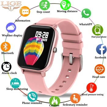 NOVE LIGE 2020 za Pametno Gledati Ženske Športna Fitnes Tracker IPX7 vodoodporna LED Full Zaslon na Dotik, ki je primerna Za Android ios smartwatch