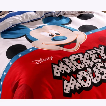 Disney Mickey Miške Minnie Mouse Winnie Rjuhe Kritje Set 3 ali 4 Kosov Twin Enotni Velikosti Posteljnine Komplet za Otroke Spalnica Dekor