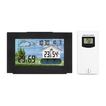 Digitalni Termometer, Higrometer Brezžične Vremenske Postaje LCD Brezžični Termometer, Higrometer Zunanji/Notranji Napoved Senzor Ura