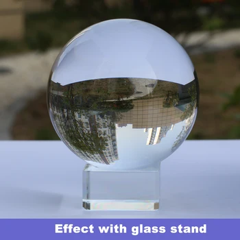 Super Jasno K9 Kristalno Steklo Objektiva Žogo 80 mm Fotografija Lensball Velike Vedeževanje Svetu 8 cm Velike Čarobna Krogla S Stojalom Znanja Vrečko