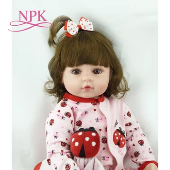 NPK 60cm zelo velik, 6-9Month prerojeni tollder lutka Veren newborn Baby Bonecas Bebe otrok igrača dekle silikonski prerojeni lutke otroka