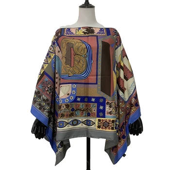 Tajska Priljubljena Multicolor Svoboden Batwing Svile Tam Kaftan Bluzo Za Ženske Dashiki Afriške Natisnjeni Ženske Oblačila Vrh