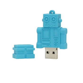 Risanka Robot USB Flash Drive Moda 4GB 8GB 16GB 32GB 64GB 128GB 256GB Pendrive Flash Memory Stick Pero Pogon USB Diska