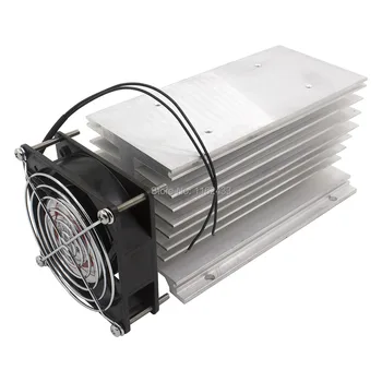 FHSI02F-180 180*100*95 mm 120 tri faze polprevodniški rele SSR hladilnega telesa radiator z 220VAC ventilator in zaščitni pokrov