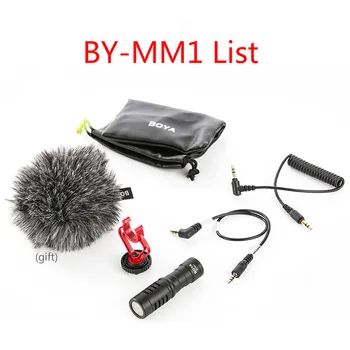 BOYA S-MM1 Lavalier Kondenzatorja 3.5 mm Audio Video Snemanje Mikrofona za iPhone Canon Nikon DSLR Fotoaparata, Kamere, Diktafon