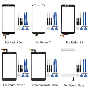 Za Xiaomi Redmi 6A 7 7A Note3 Note3Pro, Zaslon na Dotik, Računalnike Sprednji Dotik Steklo Objektiv Nadomestni Deli