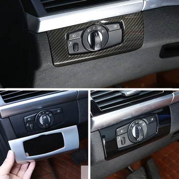 Avto Ogljikovih Vlaken Teksturo Notranje zadeve Smerniki Vklop Okvir Pokrova Zaščitnik Trim Za BMW X5 X6 E70 E71 2007 - 2013
