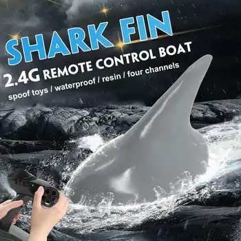 Shark Fin RC Čoln 2.4 G Daljinski upravljalnik Igrače, Električni 15km/h, Hitrost Simulacije Shark Humoreska Igrača Darilo za Otroke Otrok