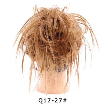Moda za ženske kodraste lase grdo sintetičnih lase bun dolge lase stretch čipke lase razširitve elastični trak trak za lase lasuljo