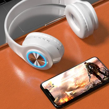 Prenosni Brezžični Bluetooth 5.0 Luštna Punca Zložljive Slušalke HI-fi Stereo Slušalke Z MIKROFONOM TF Kartice Macaron inPods Boom Slušalke