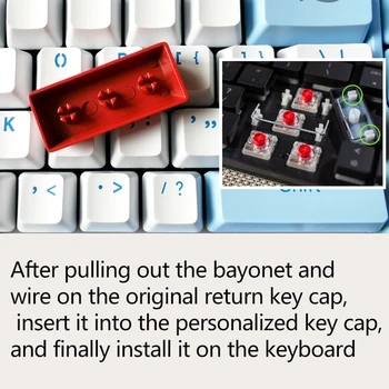 Keycap IGRE-VEČ Cinka, Aluminija Keycap Mehanske Tipkovnice Keycap Posebno Za Mehansko Tipkovnico VNESITE Ključ R4 Višina DIY 1pcs