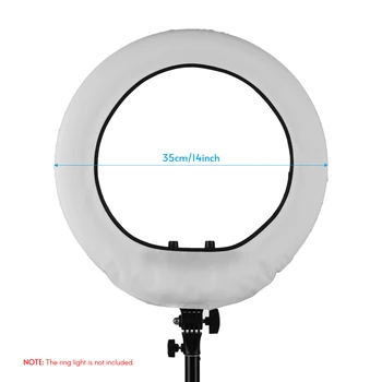 14 cm, Obroč Svetlobe Difuzor Krpo za Live Stream Ličila Izdelek, Fotografija, Video, Fotografiranje z Bliskavico Pribor Difuzor