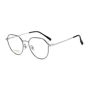 Čistega Titana Očal Okvir Polno Platišča Eye Glasses Unisex Spomladanski Tečaji Optična Očala in Očala Kratkovidno