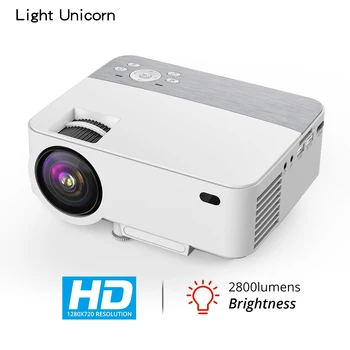 Svetloba Samorog Projektor T1 domači kino MINI LED podpora full HD video blagovne Znamke LCD Prenosni projektor HDMI 2800 Lumnov 1280x720p