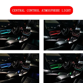 8 barv Sobne luči za bmw f30 center za nadzor trim visoko tonski zvočnik pokrov notranja svetloba okolice vzdušje svetlobe