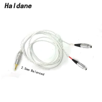 Brezplačna Dostava Haldane RSA/ALO 3.5/2.5/4.4 mm Uravnoteženo 7N OCC+ Silver Plated Bakreni Kabel Za HD800 HD800S HD820 Slušalke Slušalke
