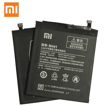 Prvotne Xiaomi baterije BN41 bn41 za Xiaomi Hongmi Opomba 4 Redmi Opomba 4 4000 mah Visoke Zmogljivosti Zamenjava MILIJARD 41 Baterije