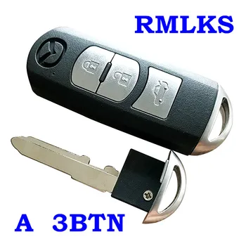 RMLKS Smart Remote Key Lupini 2 3 4 Gumb Primerni Za Mazda X-5 Vrhu Axela Atenza M3, M6 Z Sili Tipko Rezilo