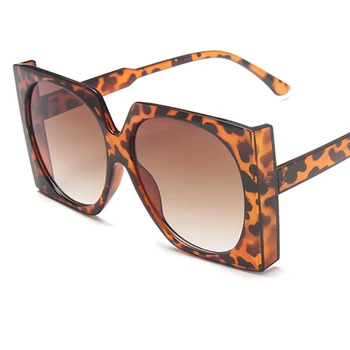 Prevelik Ženske sončna Očala Kvadratnih modne blagovne znamke Velik Okvir Visoko Kakovostna sončna Očala Feminino Letnik Očala Oculos De Sol