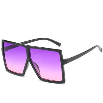 Oversize Ženske sončna Očala blagovne Znamke Oblikovalec Kvadratni Plastični Okvir Kul Dekleta Unisex Modna Očala UV400 Gafas De Sol Mujer 17059