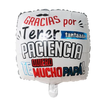 10pcs 18 inch španski Srečni Oče materinski Dan Folija Baloni Feliz Dia Super Mama Papa Helij Globos Stranka Dekoracijo Zraka Baloes