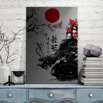 Plakatov in Fotografij Poiščite Platno, Slikarstvo, Umetnost Tiskanja Stenske Slike Okvir Slikarstvo Doma Dekoracijo Povzetek Japonska Samurai Rdeče Sonce