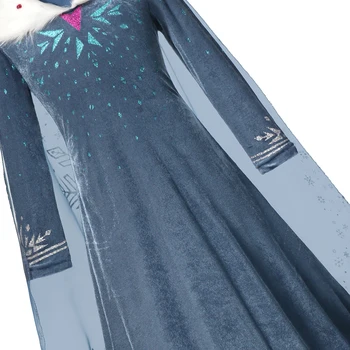 Elsa Oblačenja Za Dekleta Pepelka Obleko Dekleta Stranka Obleke Velikonočni Pustni Kostum Za Dekleta Princesa Obleko Otroci, Oblačila, Modra