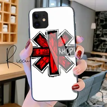Red Hot Chili Poper Plameni Telefon Primeru Kaljeno Steklo Za iPhone 11 XR Pro XS MAX 8 X 7 6S 6 Plus SE 2020 12 Max Pro Mini ohišje