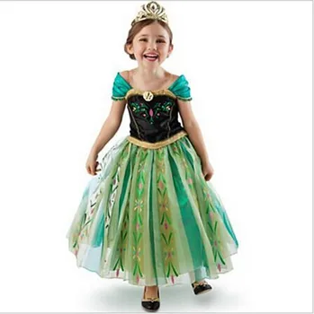 Nova Dekleta Obleko Risanka Cosplay Snow Queen Princesa Obleke Elsa Obleke, Ana Kostum Za Otroka, Otrok, Otroci, Oblačila, Oblačila