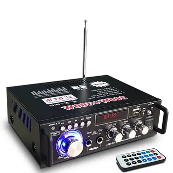 600W Digitalna HI-fi Bluetooth Stereo Audio Ojačevalnik SD FM Mic Avto Dom Trajno
