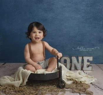 Fotografija Ozadje Povzetek Trdna Teksturo Blue Foto Ozadje za Novorojenčke Baby Studio Fotografske Portrete PhotocallW4550