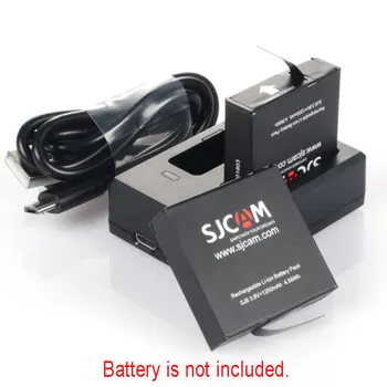 Za SJ8 Serije SJCAM Dvojni Polnilec za SJ8pro/ SJ8plus/ SJ8air Potovanja Desktop USB Polnilec Baterije za Shranjevanje Posode Polje