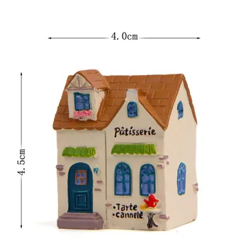 Vila, Hiša Miniatura Lutke Vrt Doma Bonsaj Dekoracijo Mini Igrača Miniaturni Smolo Obrti Okraski Mikro Dekor DIY