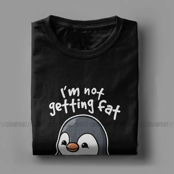 Nisem Pridobivanje Maščobe T Srajce sem Shranjevanje Energije Za Zimske T-Majice Moške Pingu Meme Oblačila Smešno Risanka Moda Tees