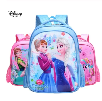 Disney Zamrznjene schoolbags 1-3 razred fantje, dekleta, otroci nahrbtnik risanka zamrznjene nepremočljiva knjige, torbe