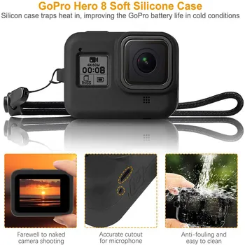 Oprema Komplet za Gopro Hero 8 Black Vodotesno Ohišje Primeru, Kaljeno Steklo Screen Protector Filter Anti-fog Stanja Kit