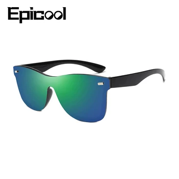 Epicool 2020New Modna sončna Očala Ženske Klasičnih Ogledalo Dame sončna očala brez okvirjev Pisane sončna Očala oculos