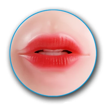 Realistična Vagina Silikonski Moški Masturbator Pravi Muco in Usta, Ustno Umetno 3D Globoko Grlo Žep Muco Spolnih Igrač za Moške