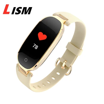 Lism Ženski S3 Srčnega Utripa Pametno Gledati Bluetooth Fotografija Glasba Spanja Tracker Smartwatch Ženske Modni Manšeta Človek