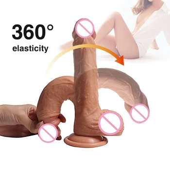 Realističen dildo gode enorme ženski igrače 7/8 palca velik silikonski penis juguetes sexuales para la mujer penis realistico consolador