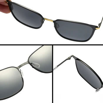 2017 Kvadratnih Polarizirana Sončna Očala Vožnje Očala Moških Očala Retro Ogledalo Vintage Sončna Očala Sončna Očala Moda Moška Očala