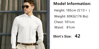 Smart Pet Moških Obleko Majice bombaž Dolg Rokav Redno Slim Fit Formalno Srajce Moški 2019 Poletje Pomlad Nove Velike Velikosti 45 46