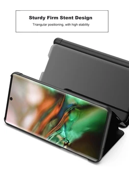 Ogledalo Flip Primeru Za Samsung Galaxy Note 10 9 8 S10 S8 S9 S20 Plus A50 A51 A70 A71 A50S A70S A10 A20 A30 Kritje Capa Coque