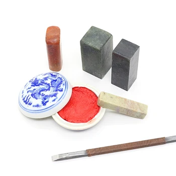 15pcs Kitajski Pečat, Žig Kamen Carving Orodje Dleta/Nož Set Komplet za Carving