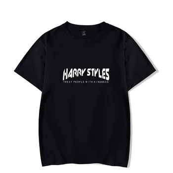 Harry Styles Zdravljenje Ljudi Z Dobroto Pismo Natisnjeni T-majice Ženske Unisex Poletje Bombaž Majica Fashion Tee Priložnostne O-Vratu Vrh