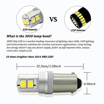 (2) Canbus Napak H21W BAY9s LED Zamenjava Žarnice Za Položaj za Parkirne Luči ali Pomožno Vzvratno Zavore Vključite Opozorilne Luči