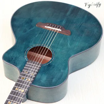 Masivni les smreka vrh modre barve, akustične kitare, 41 palčni fra design high gloss 6 string folk kitara 2020 nov prihod