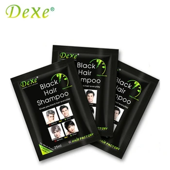 25mlX10pcs Gospodarske Nastavite Dexe Črne Lase Šampon Le 5 Minut Barve za Lase navijalke za Trajno barvanje las