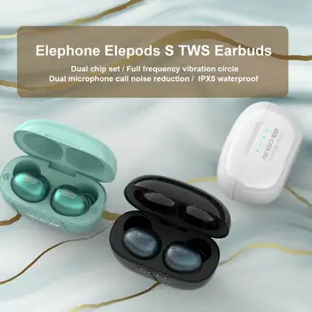 Elephone Elepods S TWS bluetooth Čepkov Mini Hi-fi Stereo Slušalke z Dvojno Mic šumov Nepremočljiva Športne Slušalke AAC APT