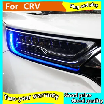 Smerniki zbora Za Honda CRV 2017-2019 led Žarometov Za CR-V, LED Žaromet LED DRL dinamične Prednje luči